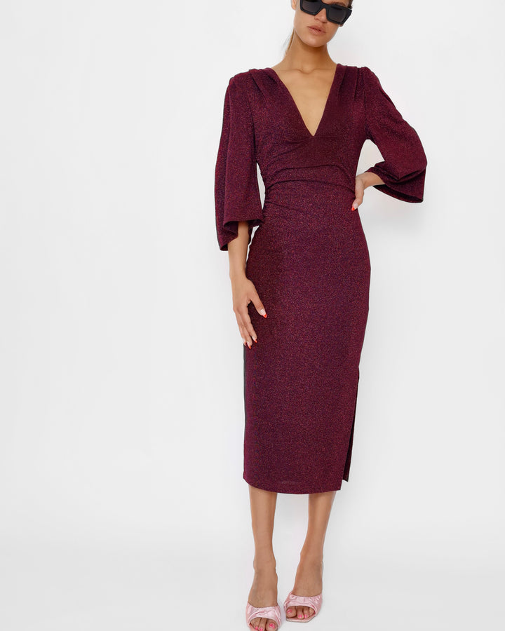 Dress Dallas Wine red