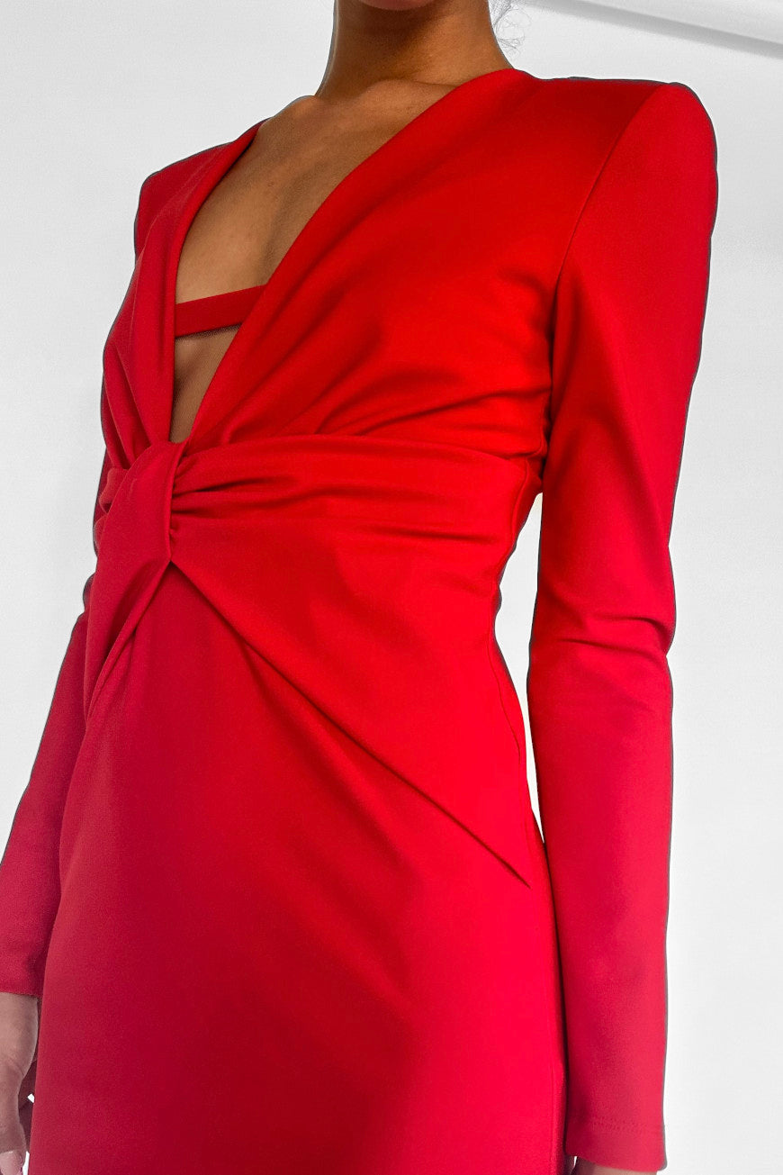 Deep Neckline Dress fire