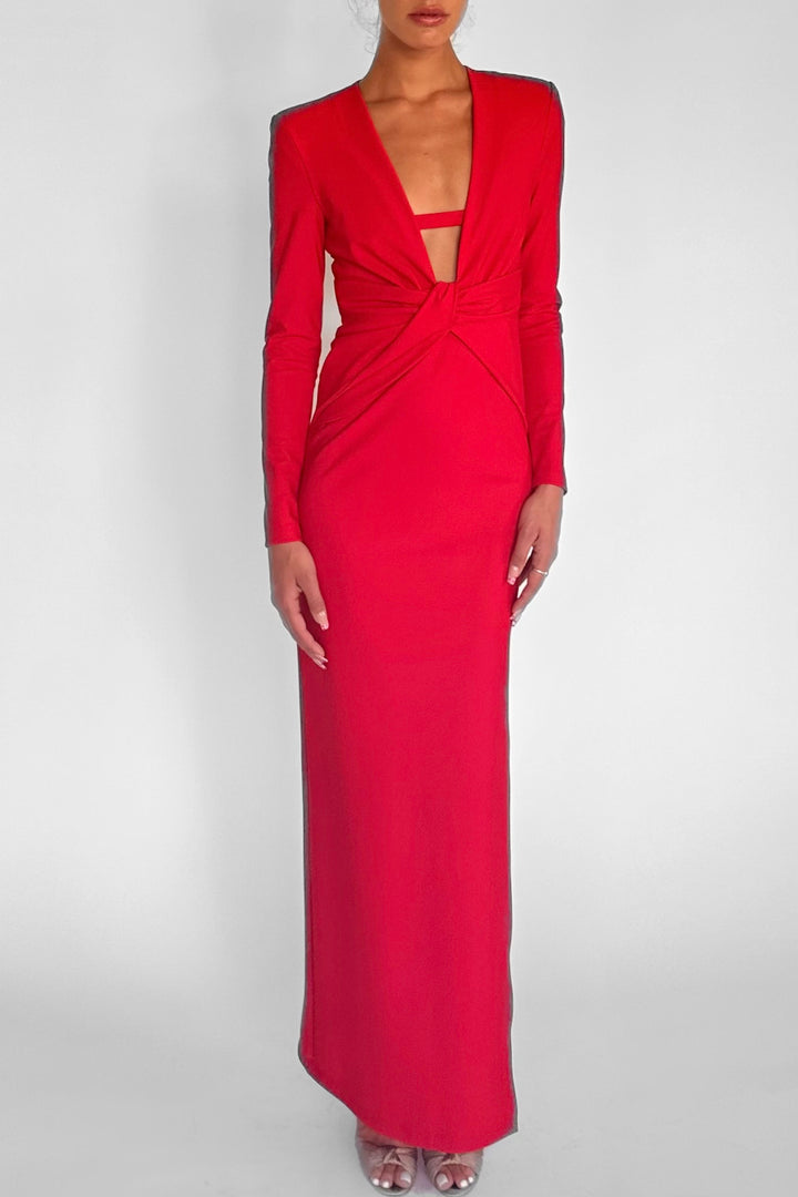 Deep Neckline Dress fire