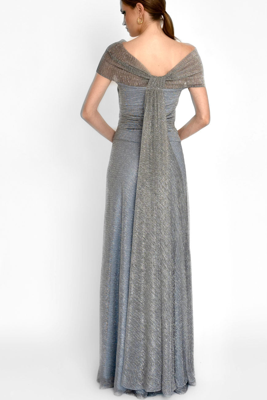 Glamour Dress silver grey