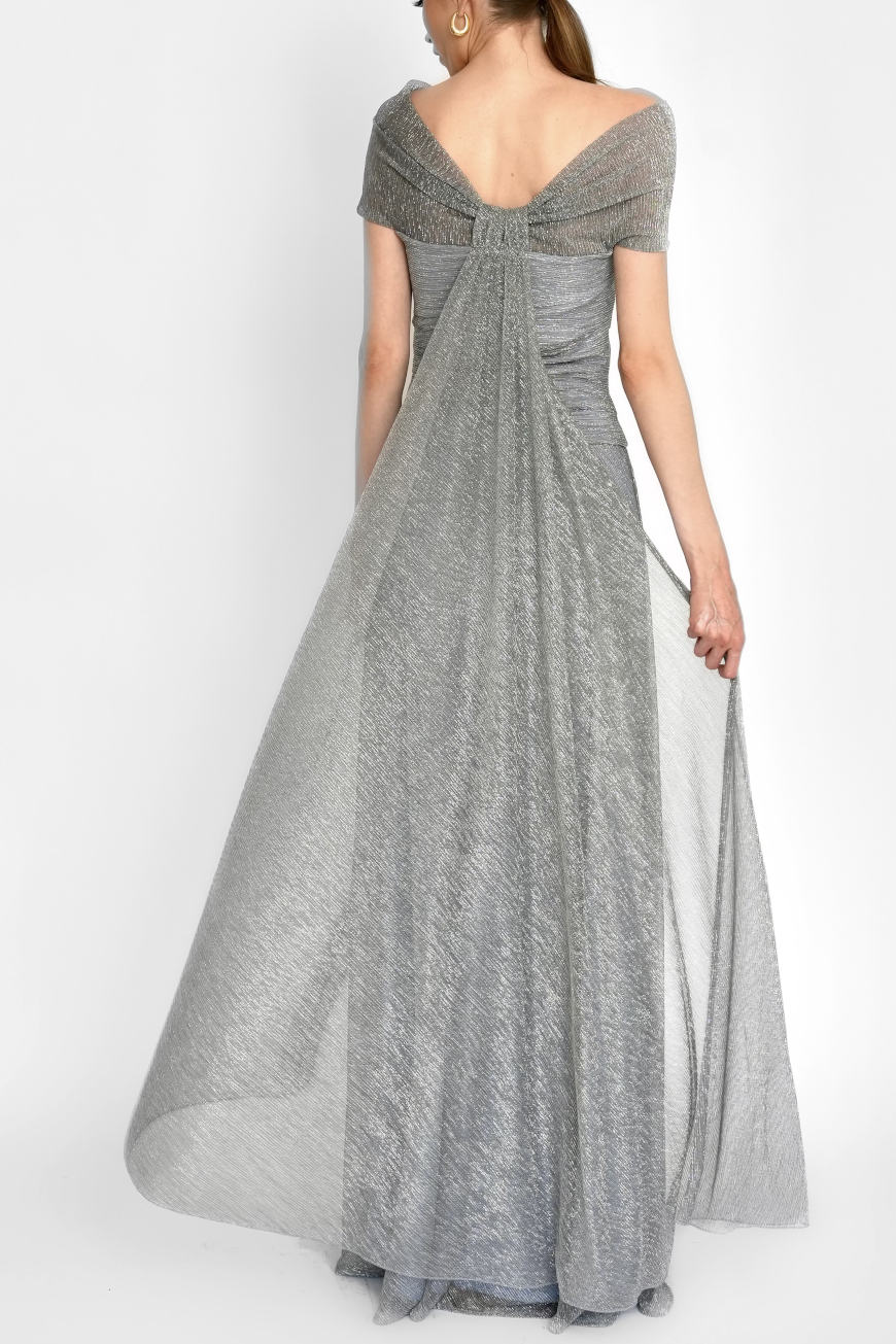 Glamour Dress silver grey