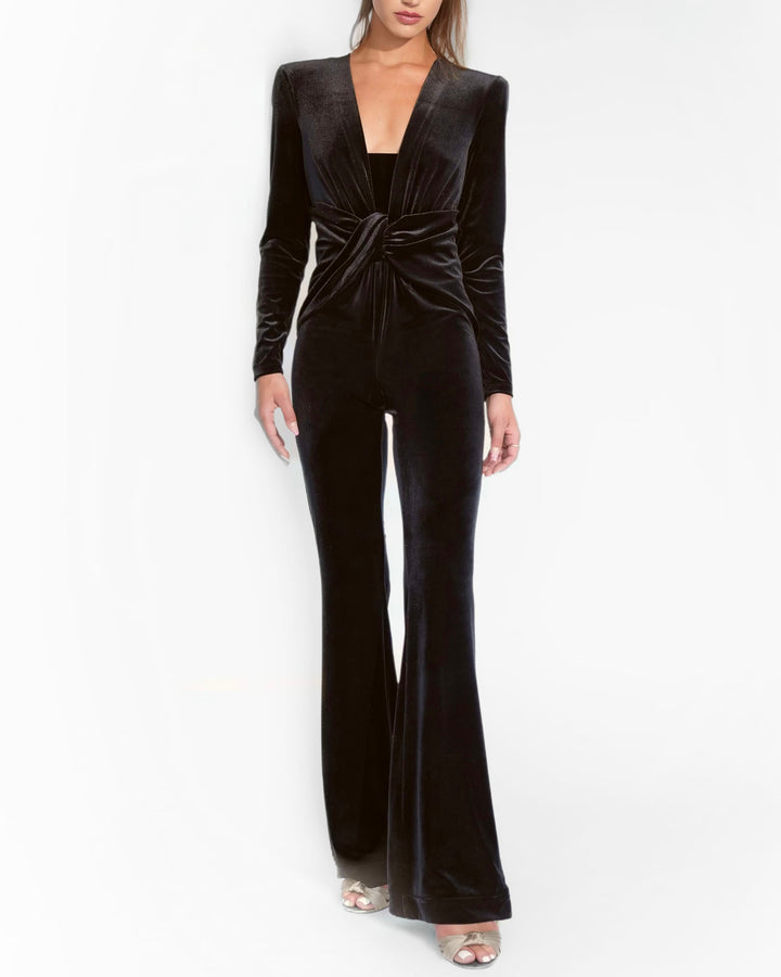 Velvet Catsuit black