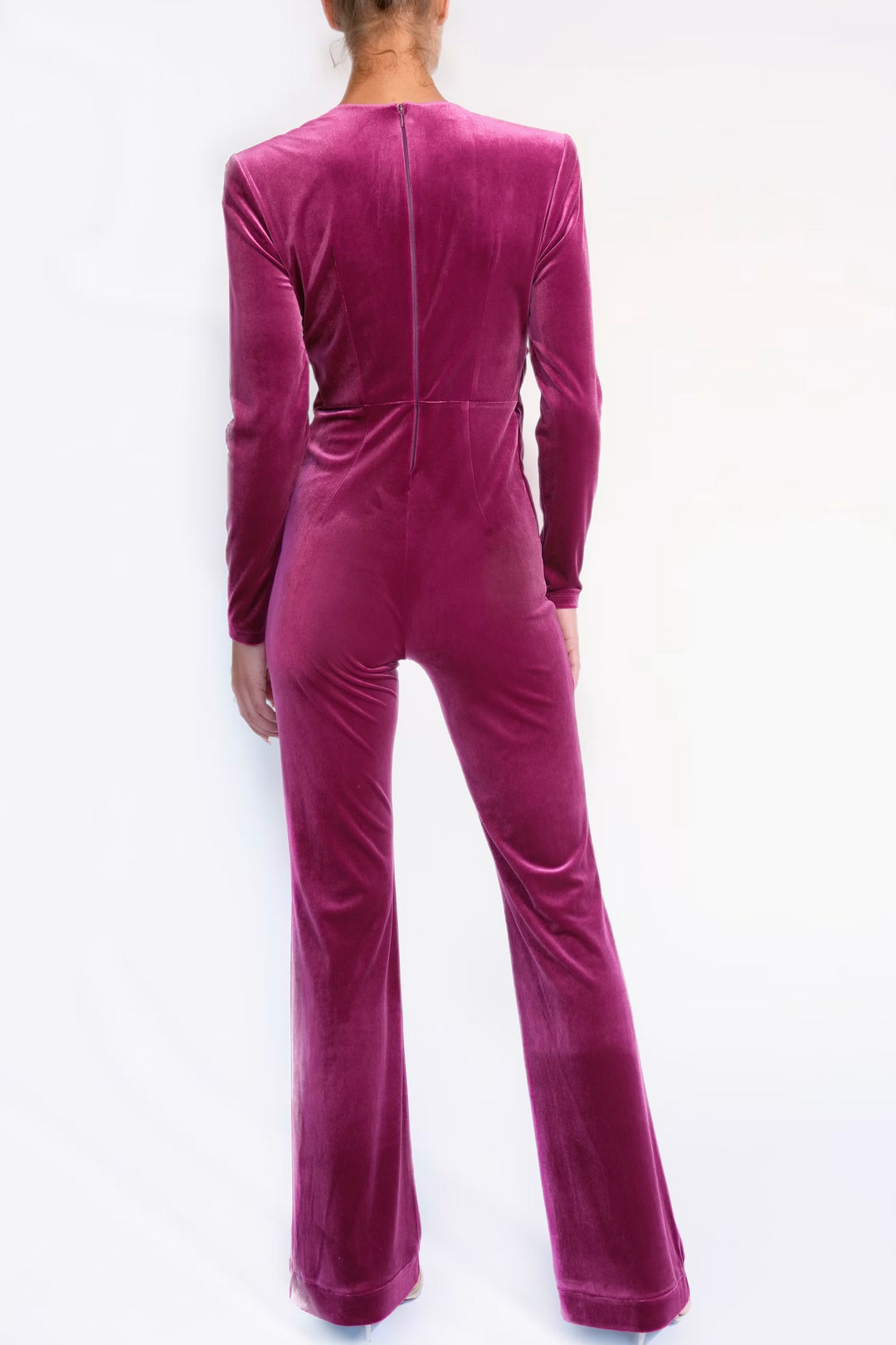 Velevt Catsuit berry